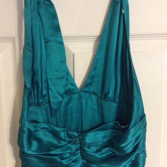 Green Halter Dress - Picture 3 of 5